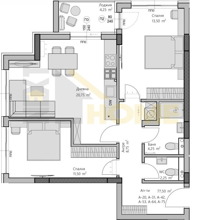 Продава  3-стаен град Пловдив , Христо Смирненски , 90 кв.м | 88401206 - изображение [10]