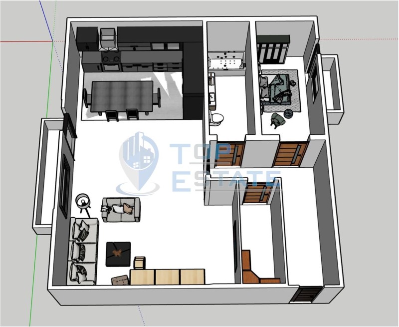 Продава  2-стаен, град Велико Търново, Бузлуджа •  125 400 EUR • ID 20657167 — holmes.bg - [1] 