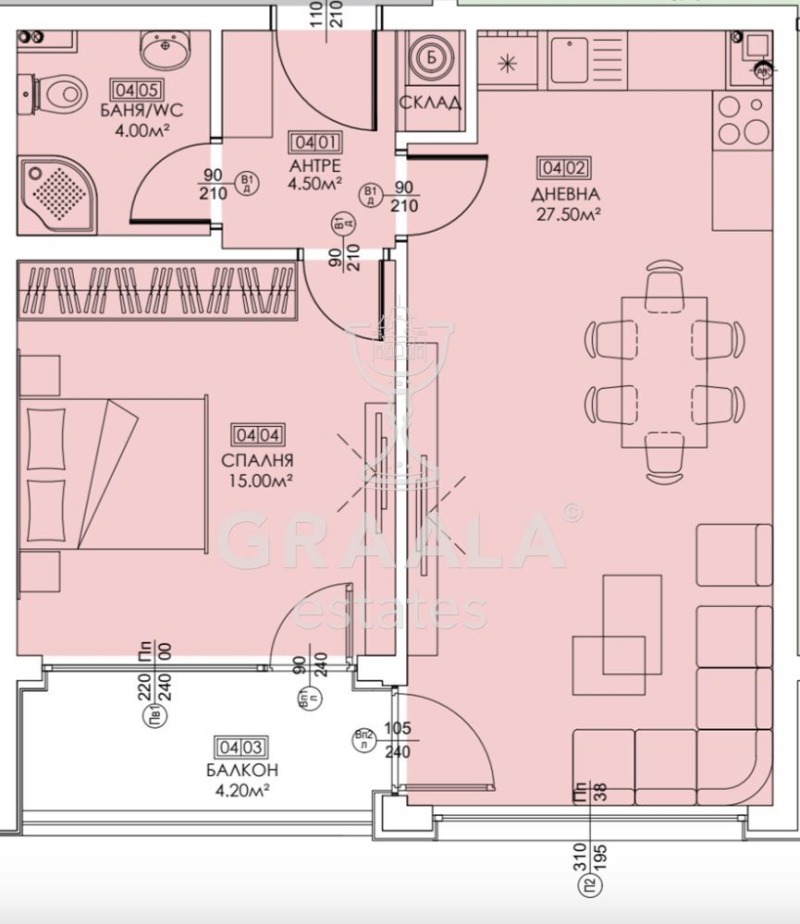 De vânzare  1 dormitor Sofia , Crâstova vada , 71 mp | 81773673 - imagine [4]