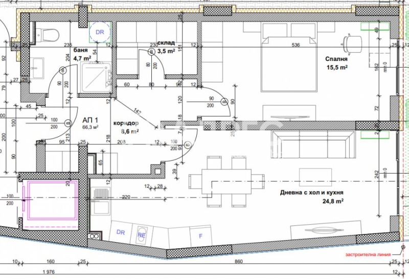 Продава 2-СТАЕН, гр. София, Банишора, снимка 3 - Апартаменти - 53267860