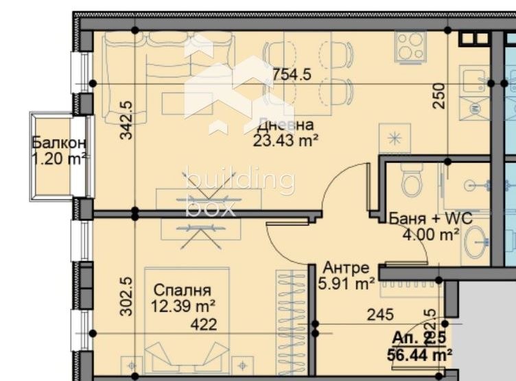 Продава 2-СТАЕН, гр. София, Овча купел, снимка 2 - Апартаменти - 53324422