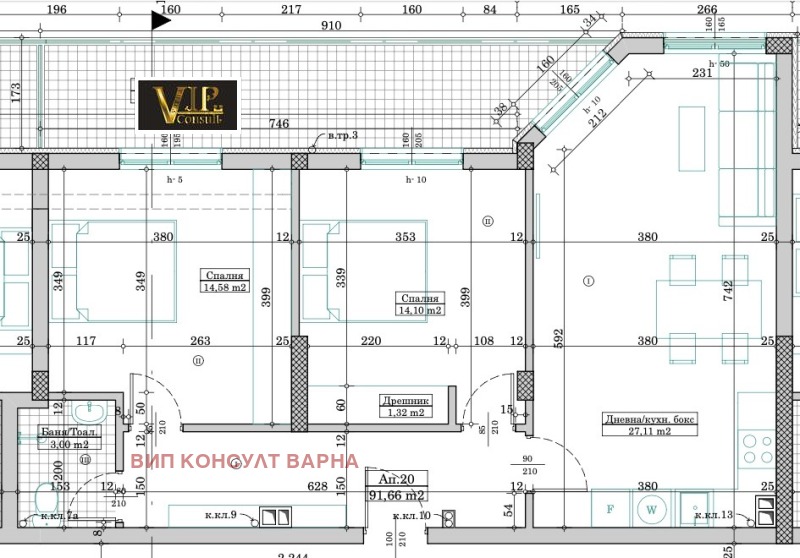 Продава  3-стаен град Варна , м-т Ментешето , 105 кв.м | 39855013 - изображение [4]