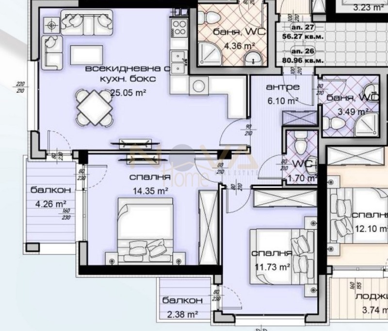 Te koop  2 slaapkamers Varna , Kajsieva gradina , 99 m² | 75877051 - afbeelding [2]