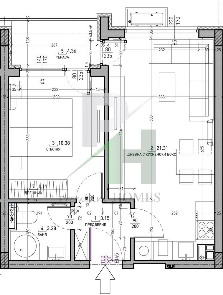 Till salu  1 sovrum Sofia , Studentski grad , 67 kvm | 17955992 - bild [13]