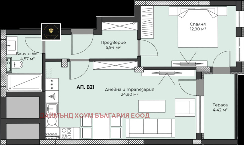 Продава 2-СТАЕН, гр. Пловдив, Пещерско шосе, снимка 2 - Aпартаменти - 47256060