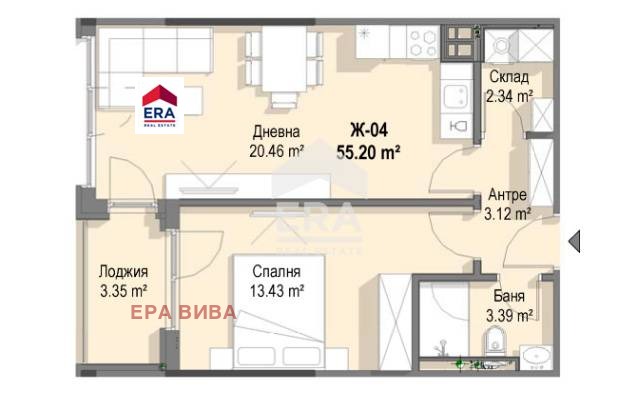 Til salgs  1 soverom Sofia , Krastova vada , 64 kvm | 89804730 - bilde [4]