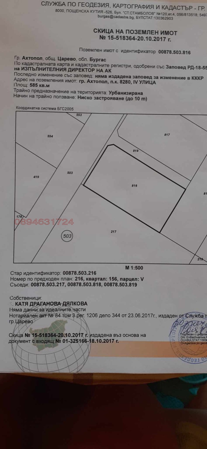 Продава ПАРЦЕЛ, гр. Ахтопол, област Бургас, снимка 7 - Парцели - 52784927