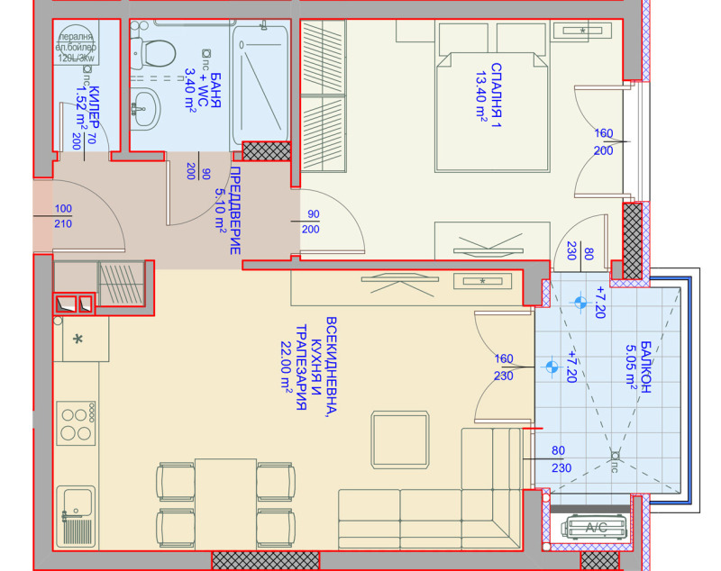 Продава 2-СТАЕН, гр. Варна, Аспарухово, снимка 11 - Апартаменти - 53085800