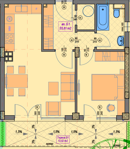 Продава 2-СТАЕН, гр. София, Манастирски ливади, снимка 8 - Апартаменти - 53351580