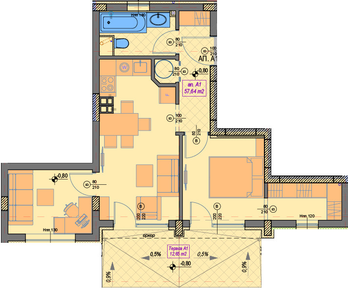Продава 2-СТАЕН, гр. София, Манастирски ливади, снимка 9 - Апартаменти - 53351580