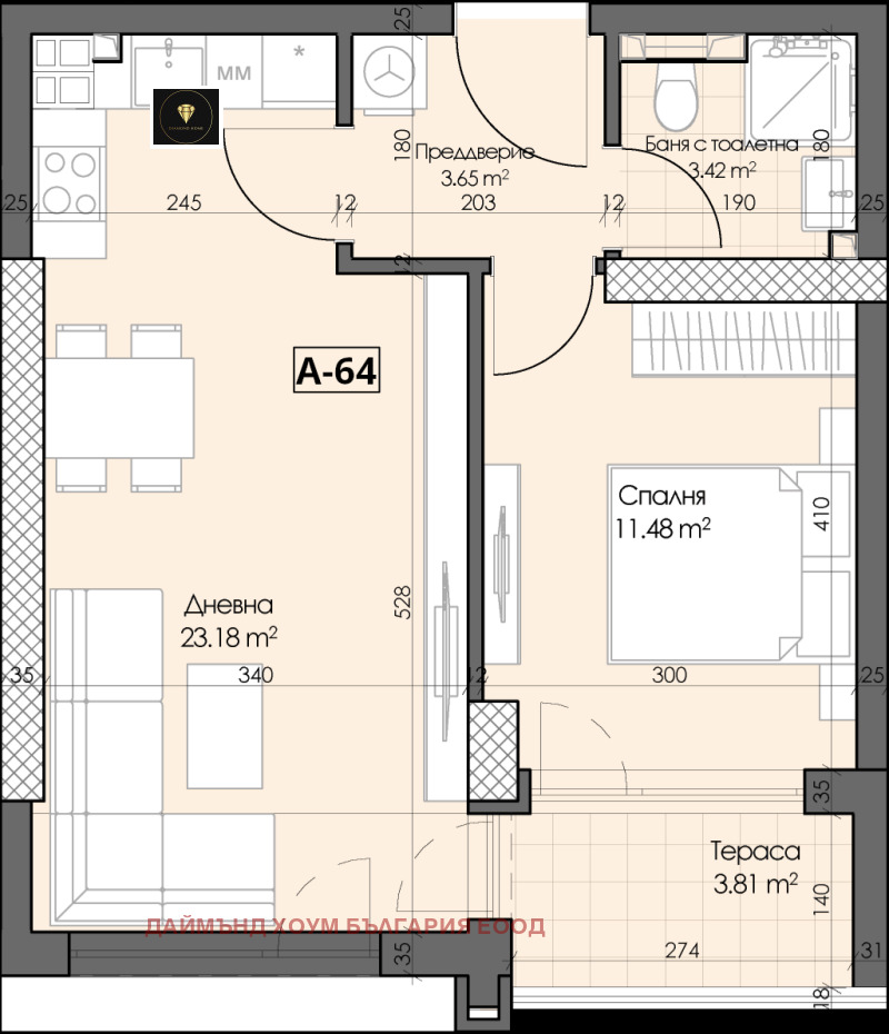 Продава 2-СТАЕН, гр. Пловдив, Гагарин