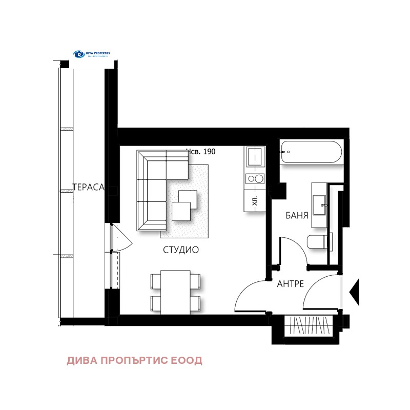À venda  Estúdio região Sófia , k.k. Borovec , 59 m² | 14894874 - imagem [7]