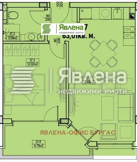 Προς πώληση  1 υπνοδωμάτιο περιοχή Μπουργκάς , Αχτοπολ , 63 τ.μ | 17613889 - εικόνα [7]