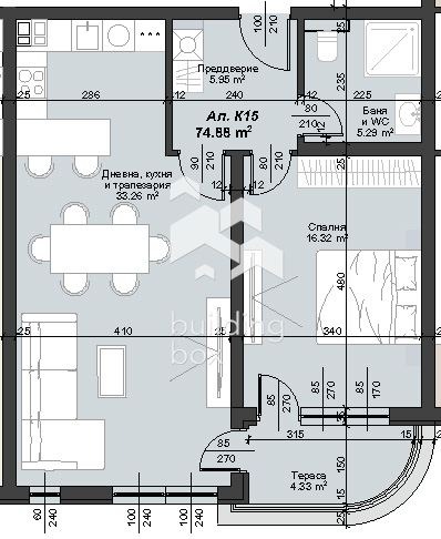 Продава 2-СТАЕН, гр. Пловдив, Тракия, снимка 2 - Апартаменти - 55048152