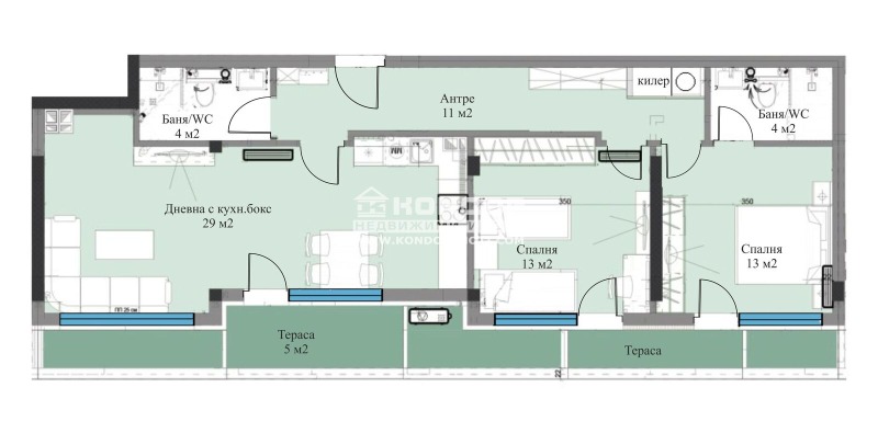 Na sprzedaż  2 sypialnie Plowdiw , Wastaniczeski , 123 mkw | 55823849 - obraz [2]