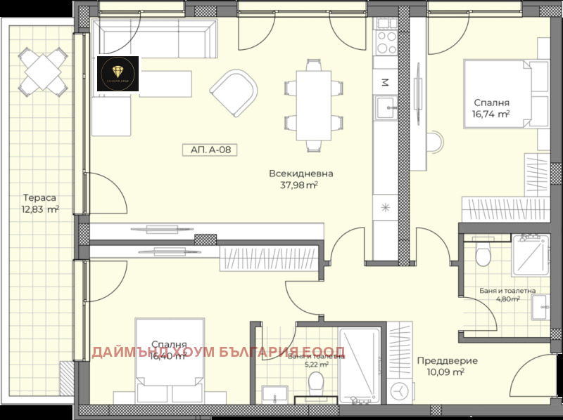 In vendita  2 camere da letto Plovdiv , Ostromila , 141 mq | 15710392 - Immagine [2]