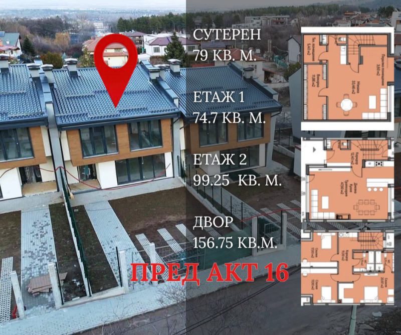 Продава КЪЩА, гр. София, с. Панчарево