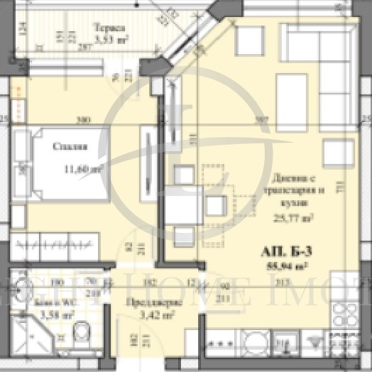 Продается  1 спальня Пловдив , Христо Смирненски , 64 кв.м | 12534520