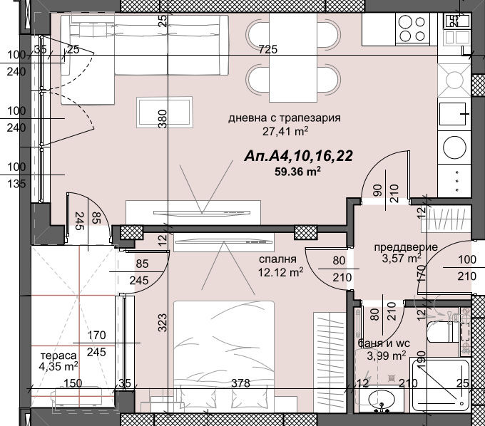 Продава 2-СТАЕН, гр. Пловдив, Тракия, снимка 3 - Aпартаменти - 49472893