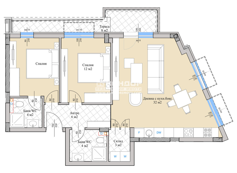 En venta  2 dormitorios Plovdiv , Ostromila , 106 metros cuadrados | 34646666 - imagen [6]