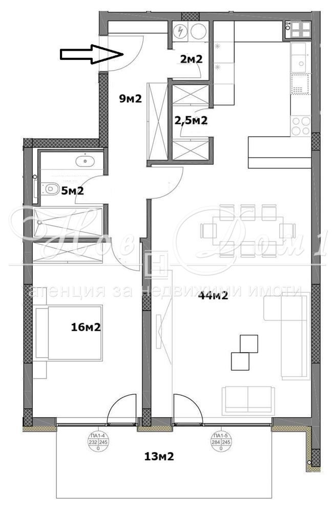 Satılık  1 yatak odası Varna , Briz , 100 metrekare | 88196990 - görüntü [4]