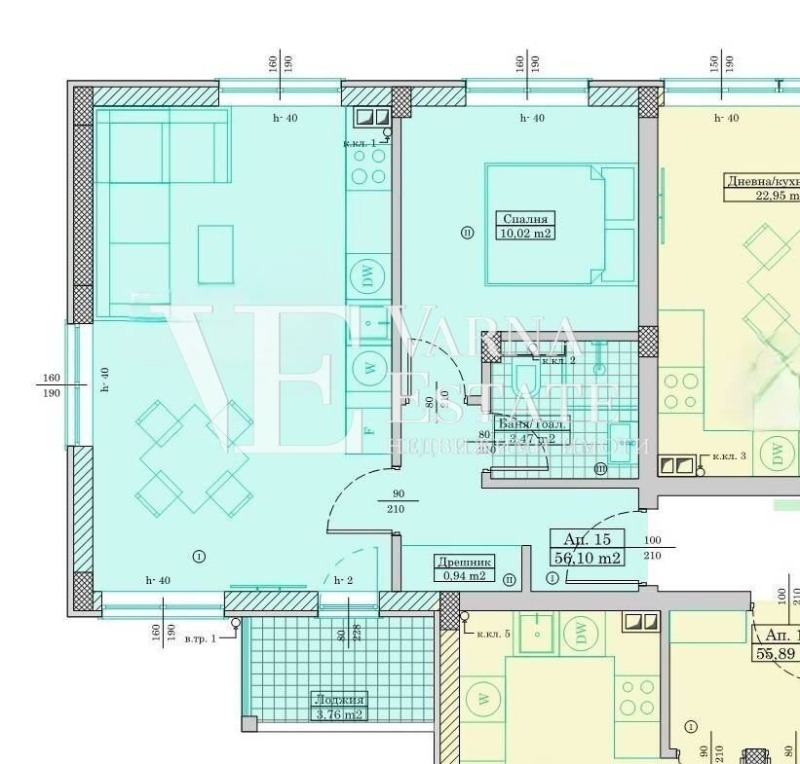 In vendita  1 camera da letto Varna , m-t Pchelina , 69 mq | 42656388