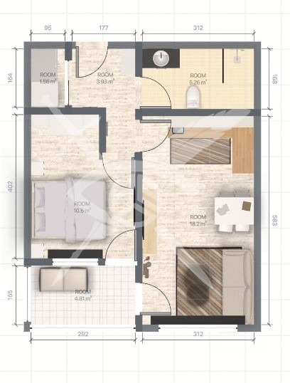 Продава 2-СТАЕН, гр. Бургас, Изгрев, снимка 7 - Aпартаменти - 48628586