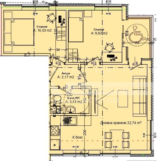 In vendita  2 camere da letto Burgas , Zornitsa , 85 mq | 58700754 - Immagine [2]