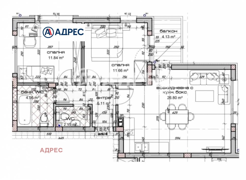 In vendita  2 camere da letto Varna , Vinitsa , 97 mq | 43967505 - Immagine [11]