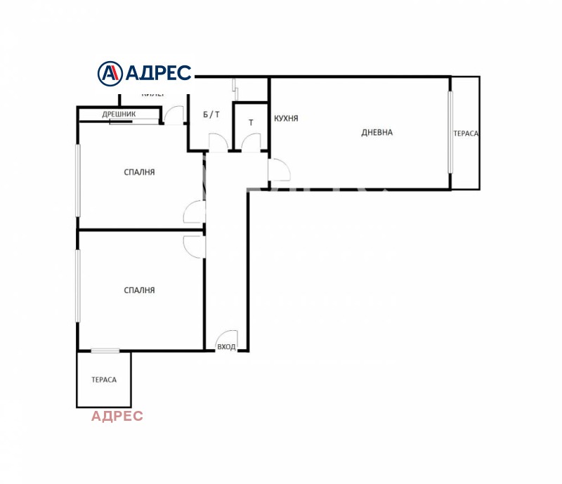 На продаж  2 спальні Варна , Зимно кино Тракия , 100 кв.м | 49806304 - зображення [4]