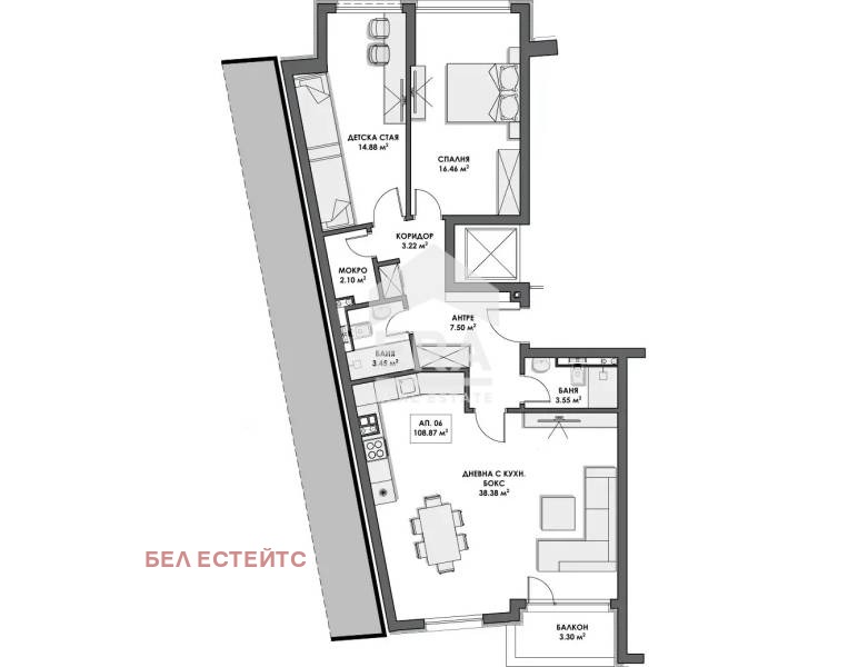 Продава 3-СТАЕН, гр. София, м-т Гърдова глава, снимка 15 - Апартаменти - 55011936