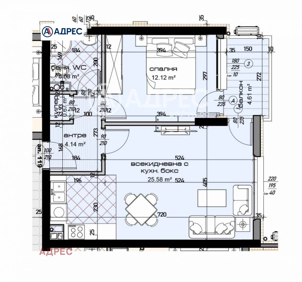 Продава 2-СТАЕН, гр. Варна, Младост 1, снимка 3 - Апартаменти - 56603931