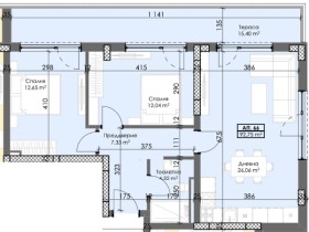 2 Schlafzimmer Trakija, Plowdiw