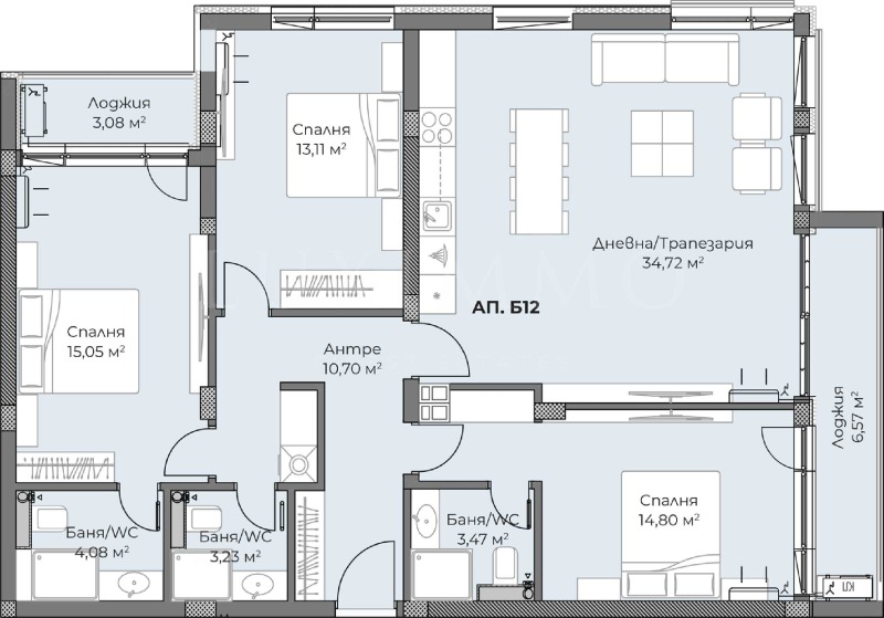 Продава 4-СТАЕН, гр. Пловдив, Христо Смирненски, снимка 6 - Aпартаменти - 48152257