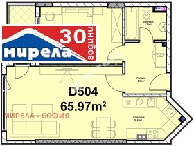 1 bedroom Poligona, Sofia 2