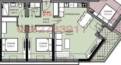 Продава 3-СТАЕН, гр. София, Витоша, снимка 1 - Aпартаменти - 49444879