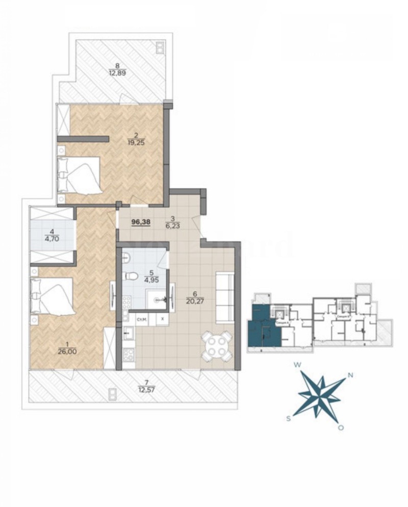 Продава 3-СТАЕН, гр. Варна, м-т Ален мак, снимка 7 - Апартаменти - 53119727