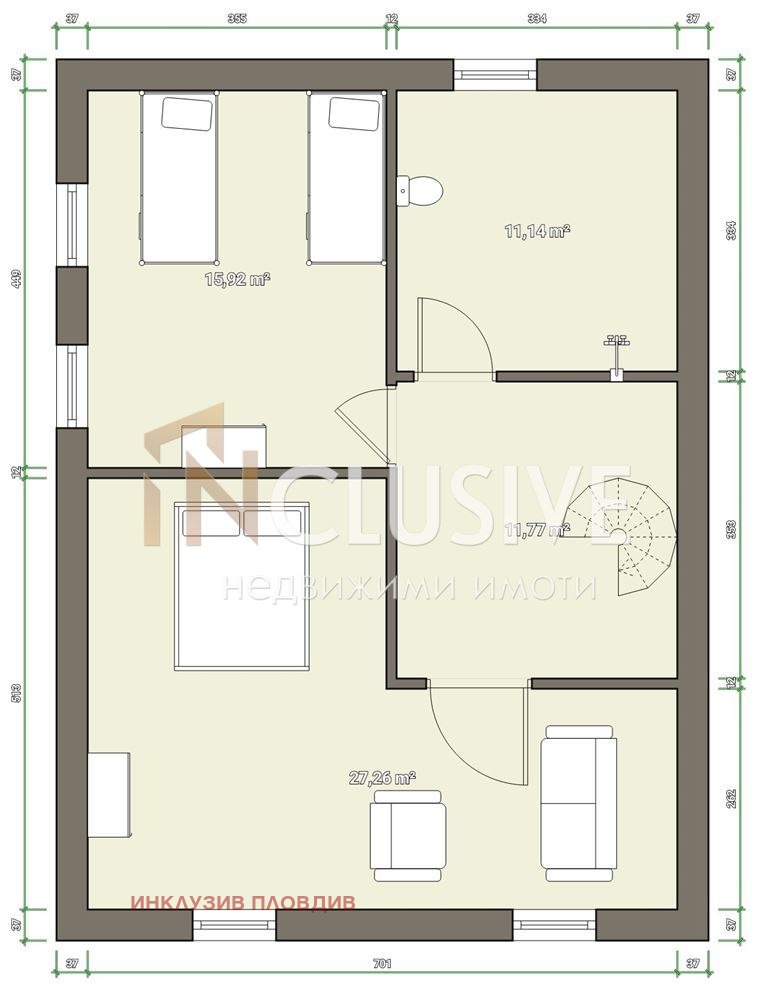 Продава МЕЗОНЕТ, к.к. Пампорово, област Смолян, снимка 13 - Aпартаменти - 47357209