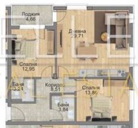 Satılık  2 yatak odası Sofia , Knyajevo , 102 metrekare | 82678991 - görüntü [9]