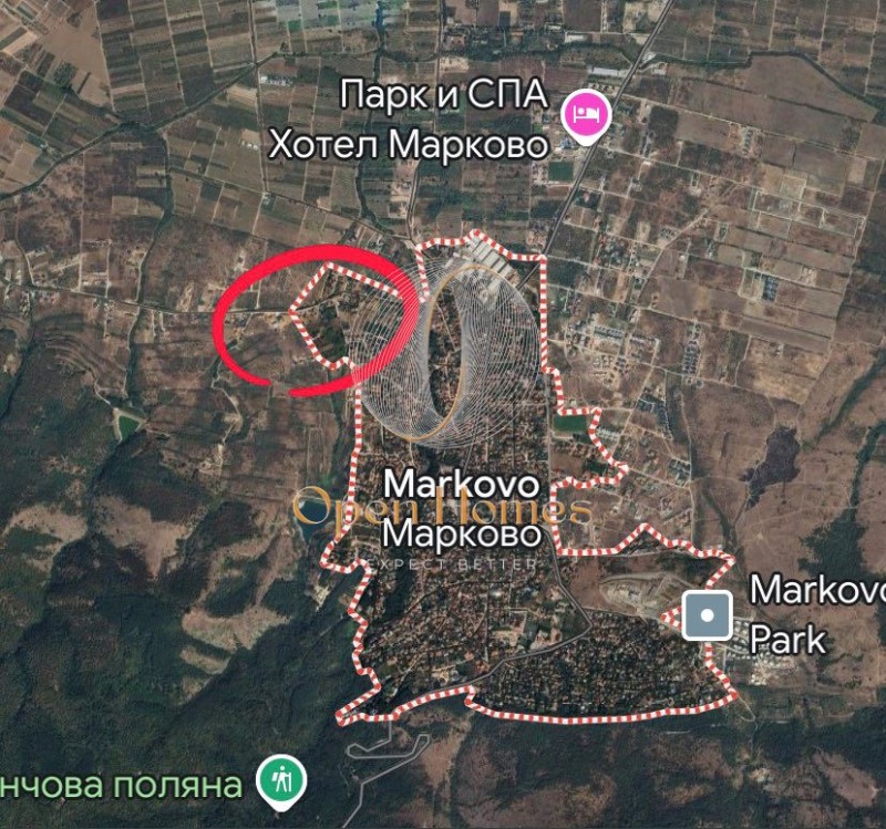 Til salgs  Plott region Plovdiv , Markovo , 520 kvm | 51310218