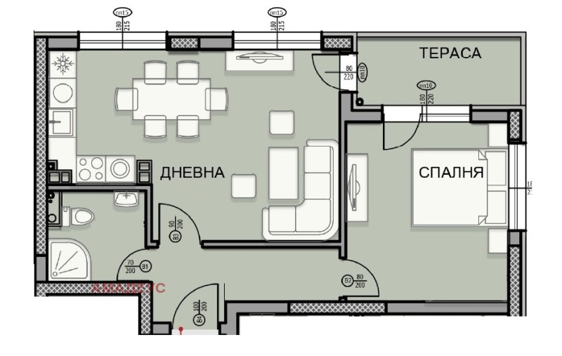Продается  1 спальня София , Овча купел , 60 кв.м | 26846074 - изображение [2]