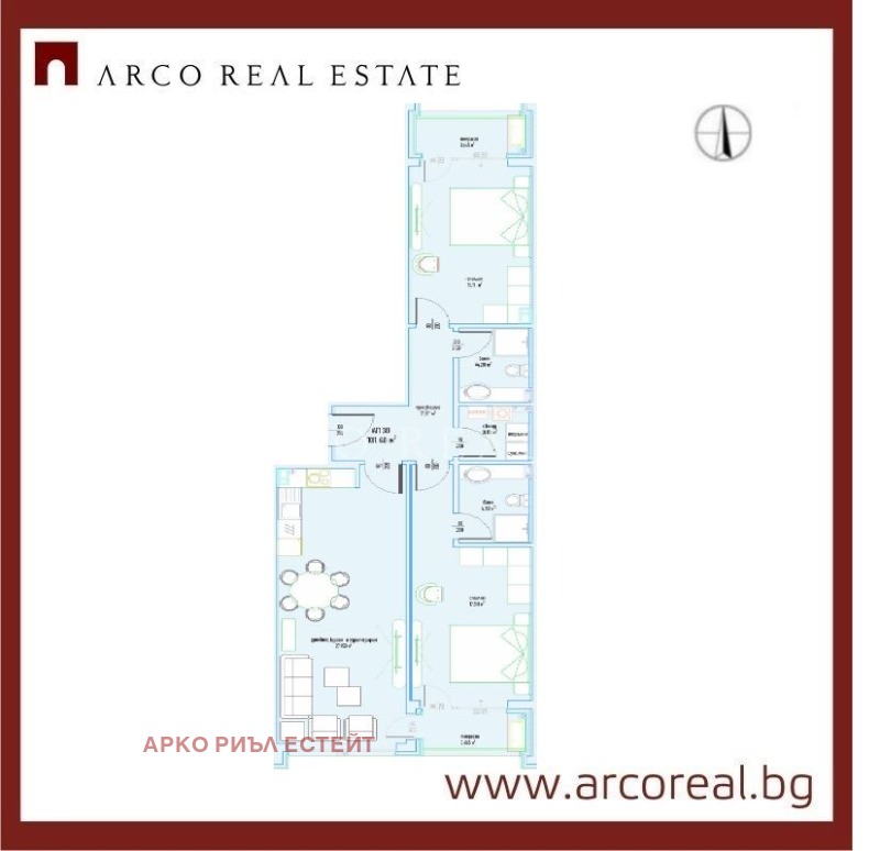 Продава 3-СТАЕН, гр. София, Малинова долина