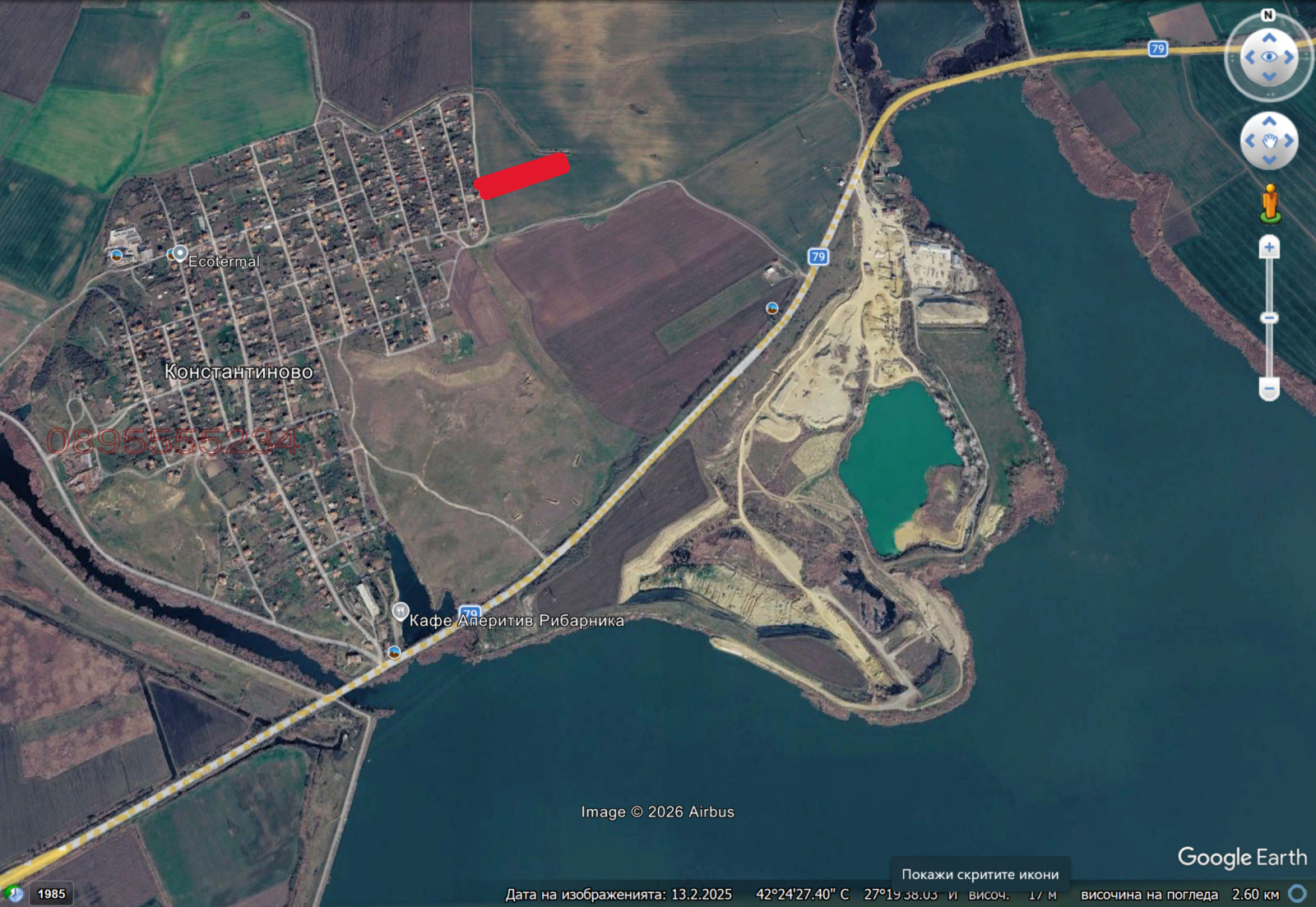 Продава ПАРЦЕЛ, с. Константиново, област Бургас