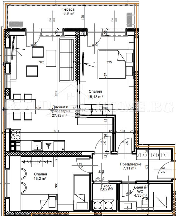 Til salg  2 soveværelser Plovdiv , Ostromila , 111 kvm | 40113049 - billede [2]