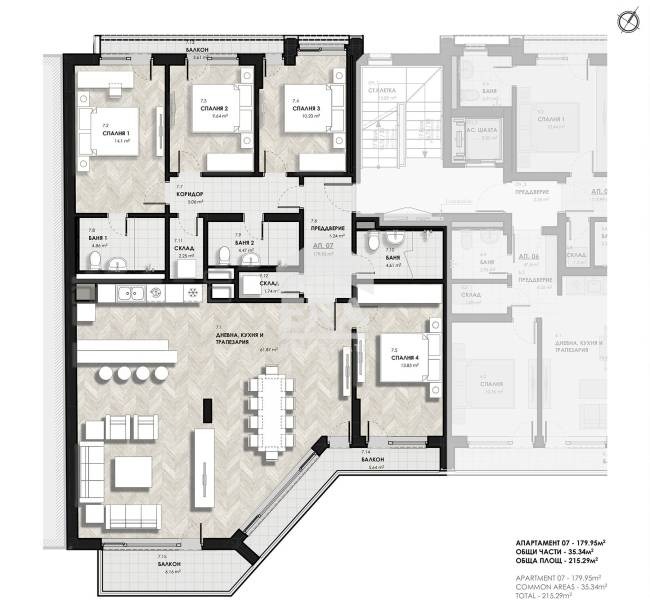 Zu verkaufen  3+ Schlafzimmer Sofia , Lagera , 215 qm | 75726477 - Bild [4]