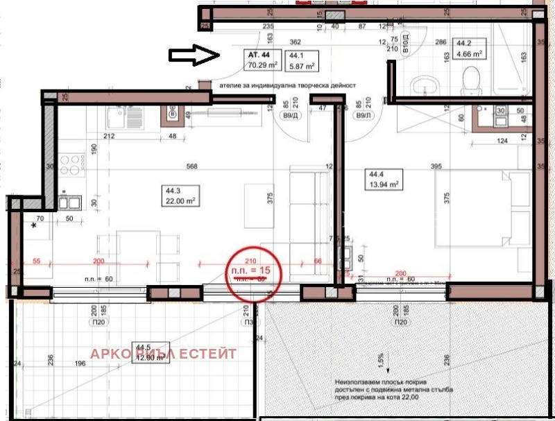 Zu verkaufen  1 Schlafzimmer Sofia , Zona B-5 , 86 qm | 93196408 - Bild [5]
