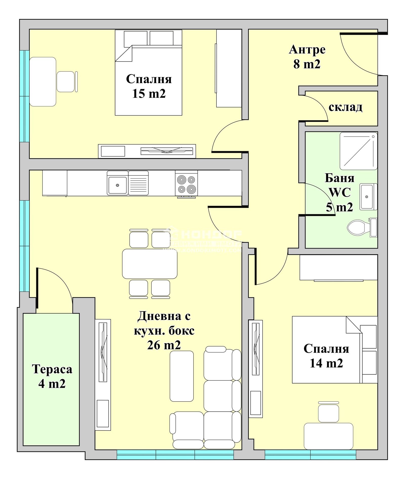 Продава 3-СТАЕН, гр. Пловдив, Кючук Париж, снимка 2 - Апартаменти - 34624529