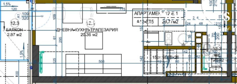 Myytävänä  1 makuuhuone Sofia , Tsentar , 91 neliömetriä | 97007850 - kuva [8]