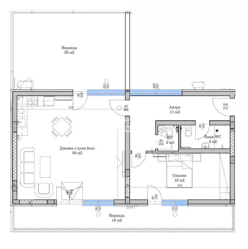 Na prodej  1 ložnice Plovdiv , Komatevo , 135 m2 | 63082800 - obraz [4]