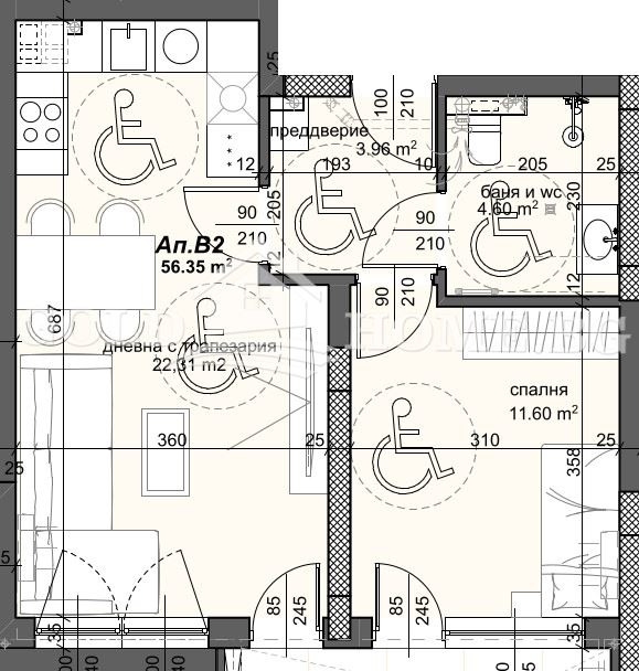 Zu verkaufen  1 Schlafzimmer Plowdiw , Trakija , 61 qm | 52103191 - Bild [4]